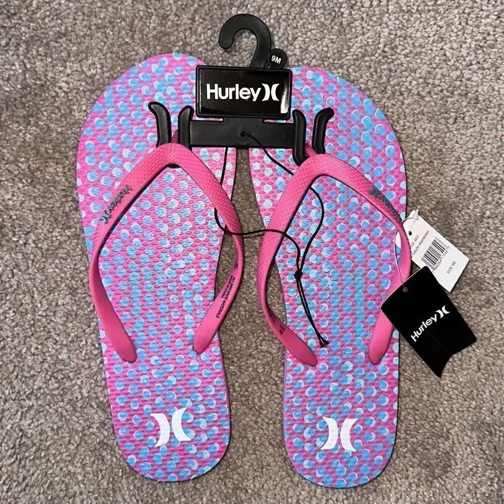 Hurley Geo Flipflops in Raspberry!